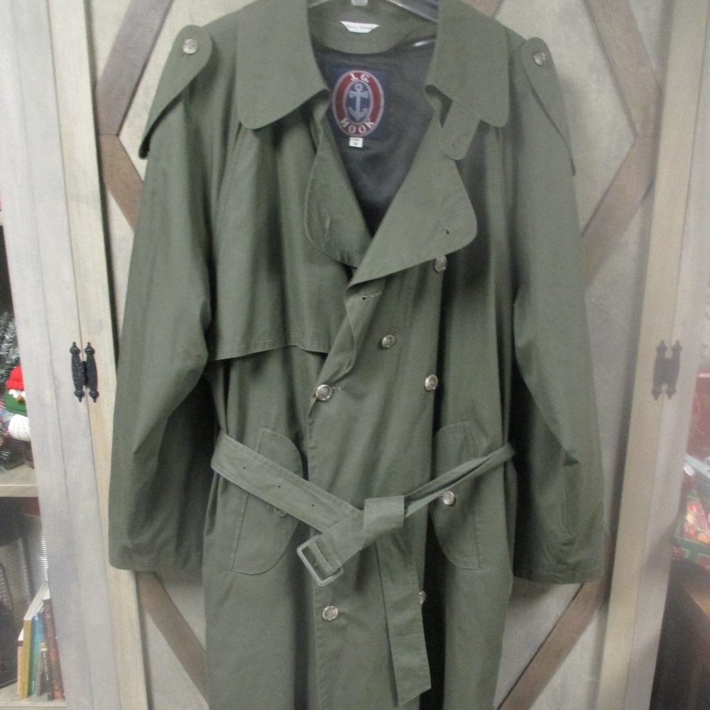 Men's 42 Long J G Hook lined trench coat